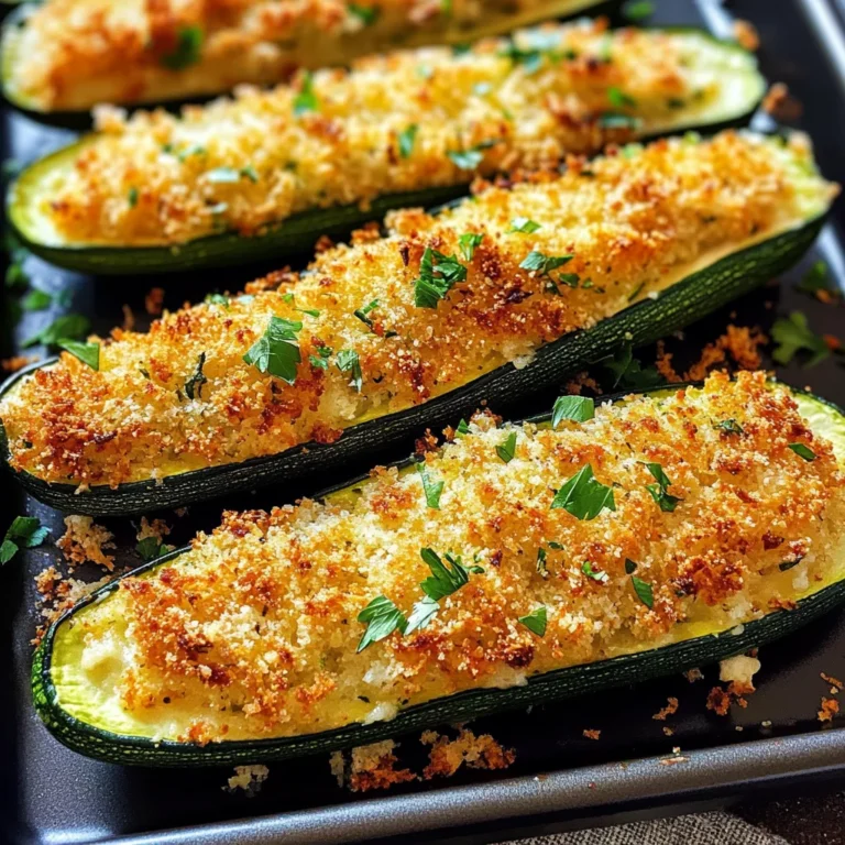 Crispy Stuffed Zucchini