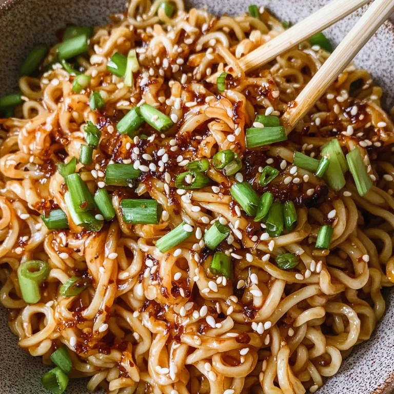 Easy Garlic Chili Oil Noodles