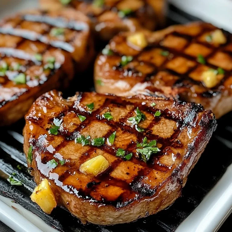 Grilled Pineapple Chili beef Chops Recipe