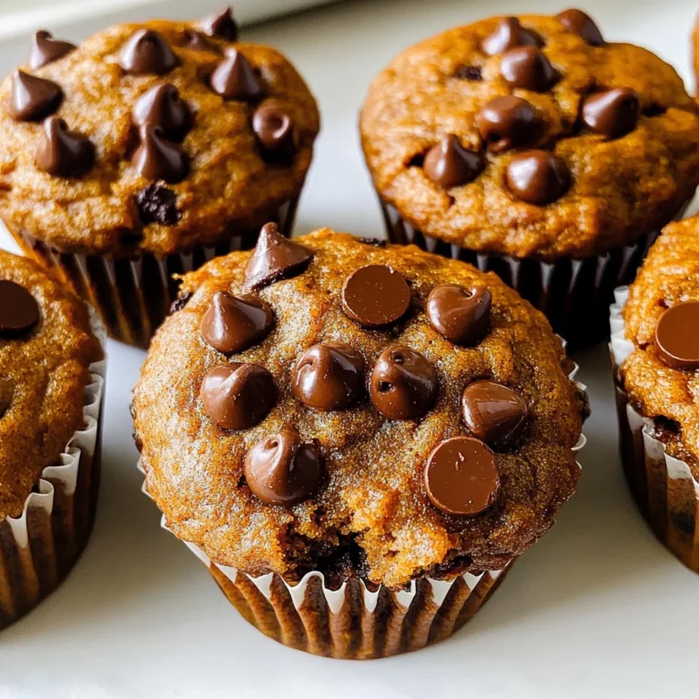 Healthy Pumpkin Chocolate Chip Muffins