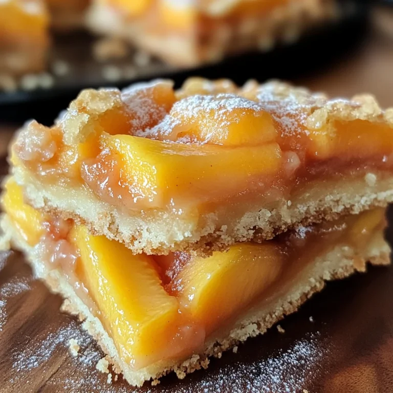 Heavenly Summer Peach Bars
