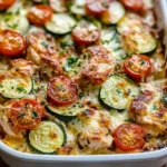 Mediterranean Chicken Zucchini Bake – Healthy, Flavorful & Easy!