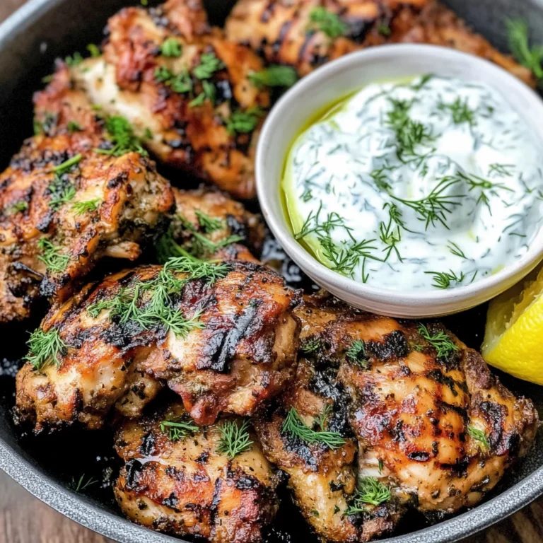 Mediterranean Grilled Chicken Thighs