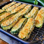 Parmesan Crusted Zucchini Wedges