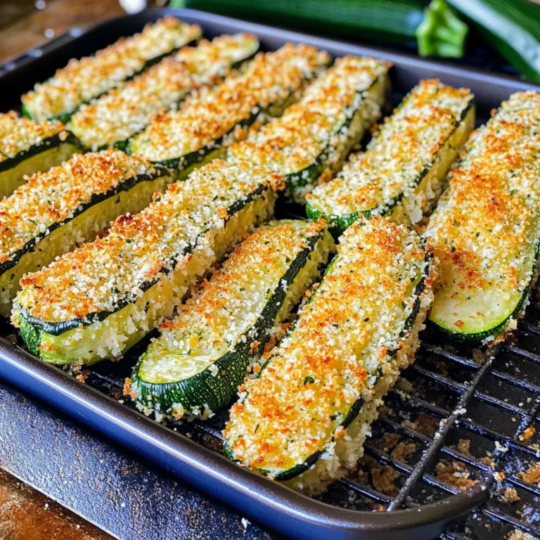 Parmesan Crusted Zucchini Wedges