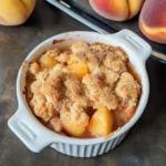 Peach Cobbler for Two