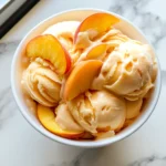 Peach Greek Frozen Yogurt