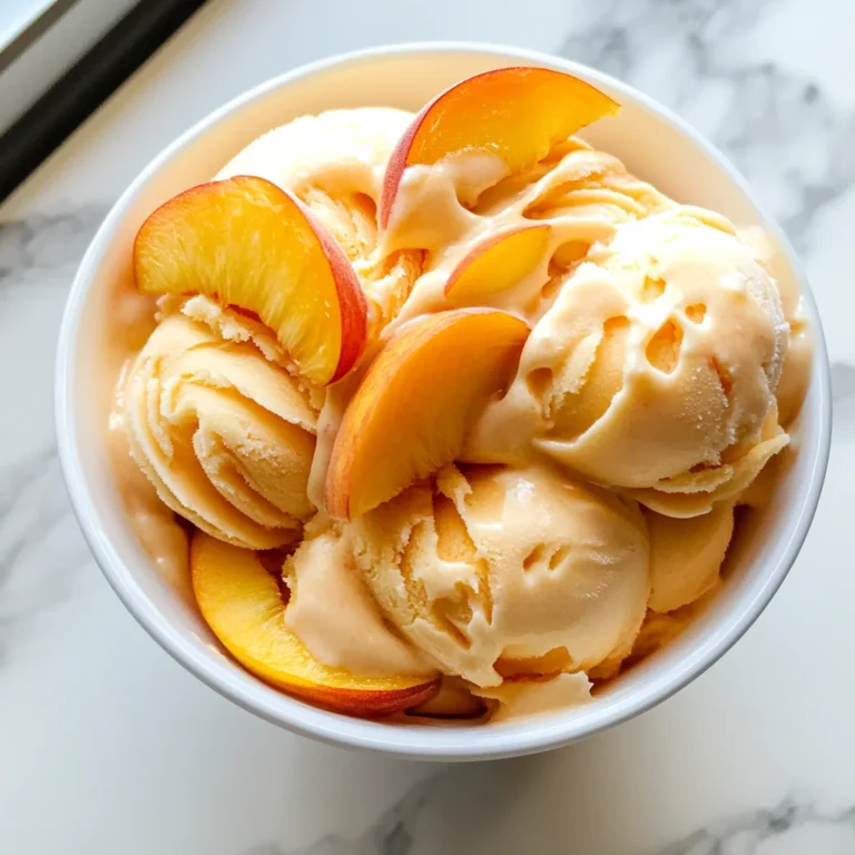 Peach Greek Frozen Yogurt