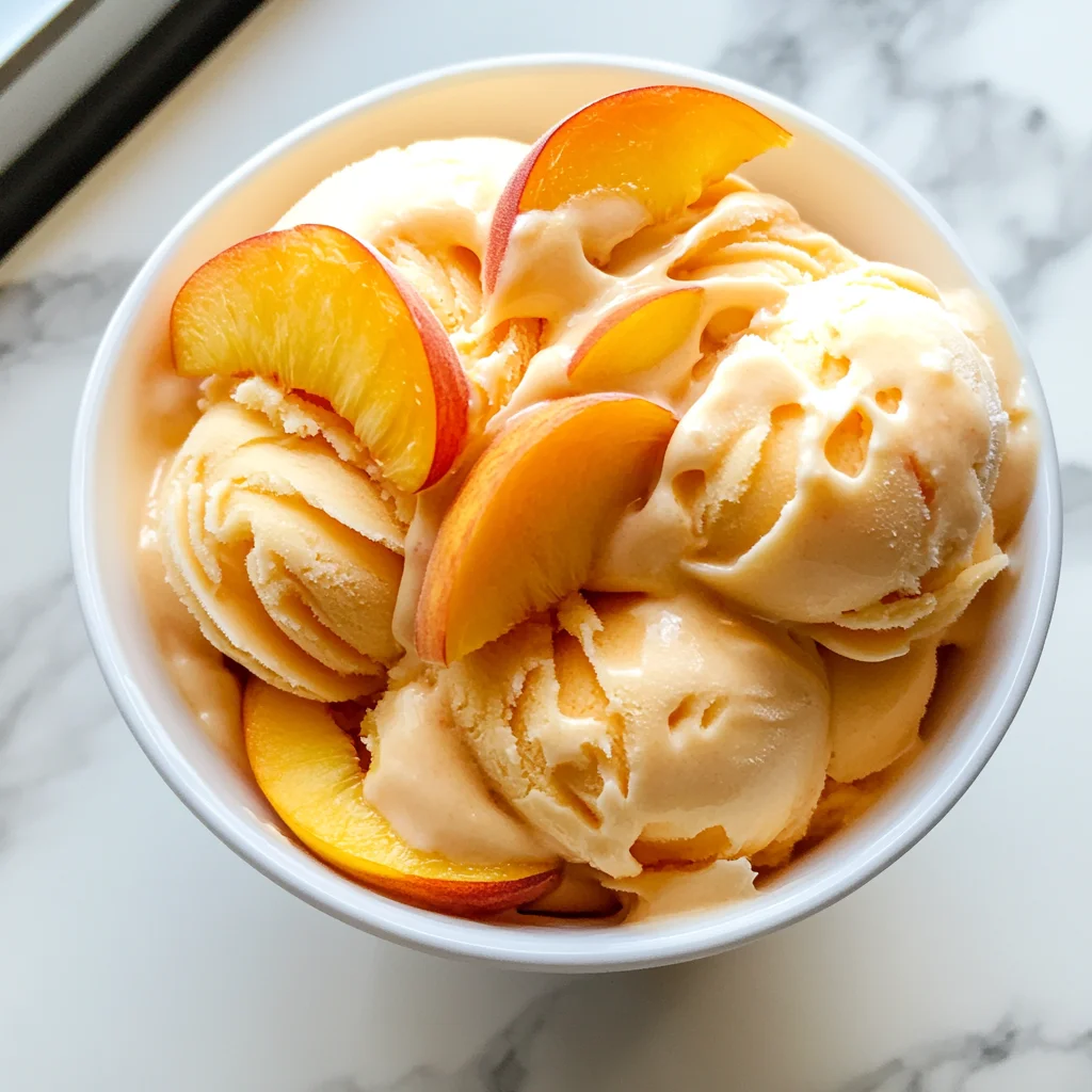 Peach Greek Frozen Yogurt