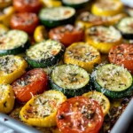 Roasted Garlic-Parmesan Zucchini Squash and Tomatoes Recipe