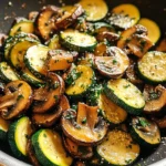Skillet Zucchini and Mushrooms
