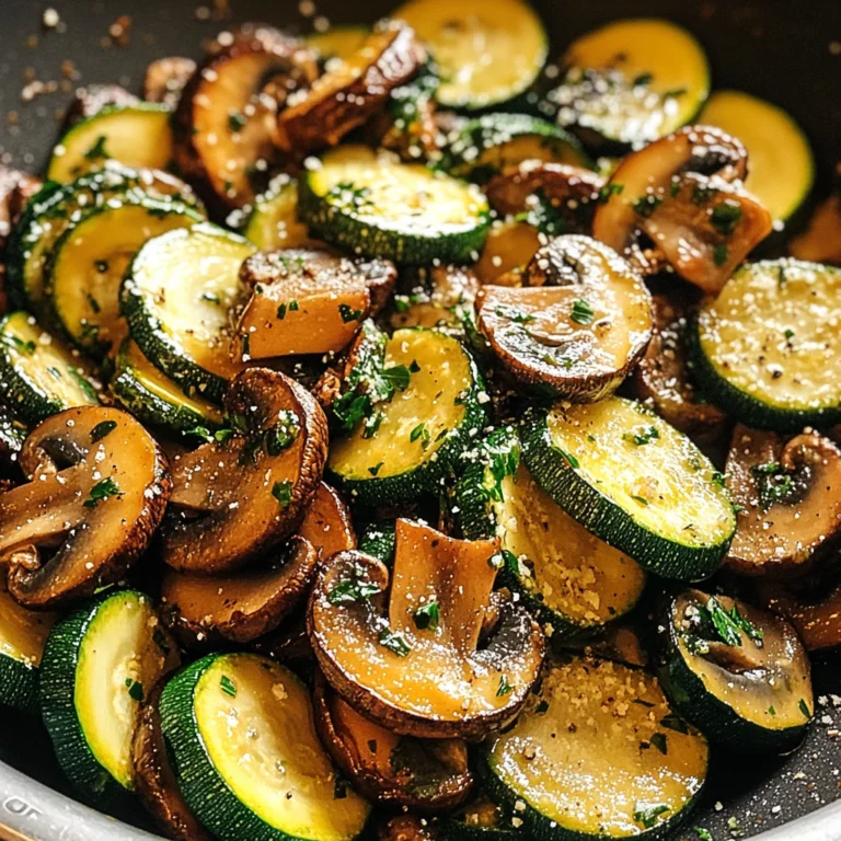 Skillet Zucchini and Mushrooms