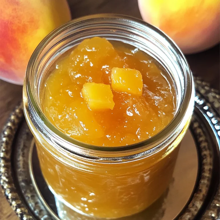 Small Batch Vanilla Peach Jam