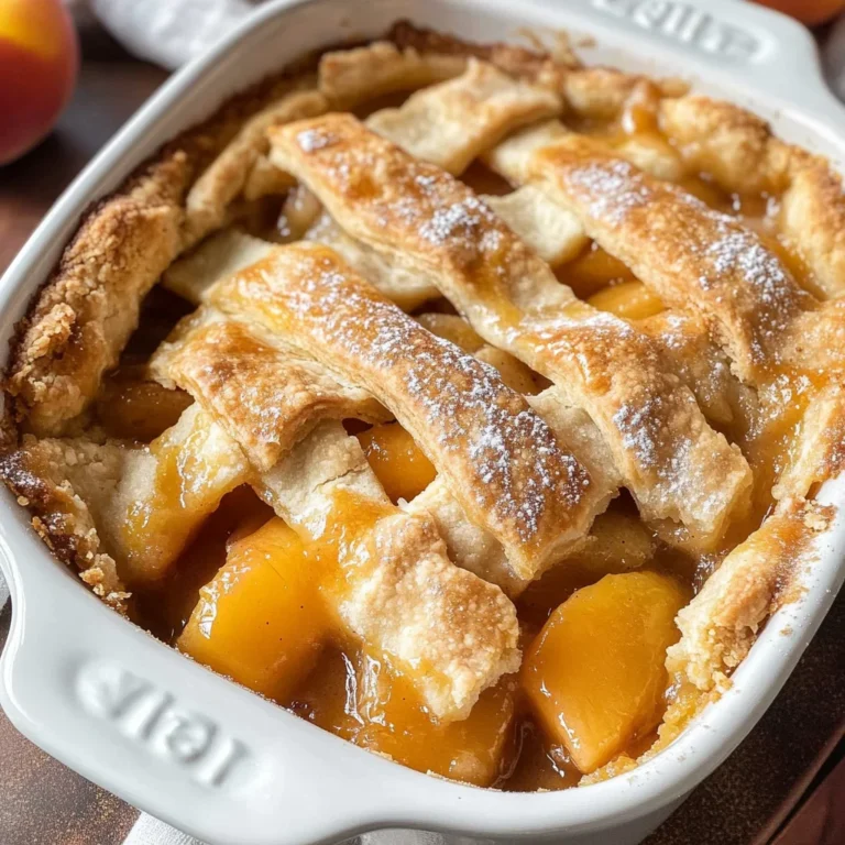 Southern Peach Cobbler Recipe with Canned Peaches