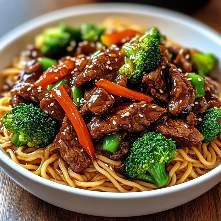 Sticky Beef Noodles
