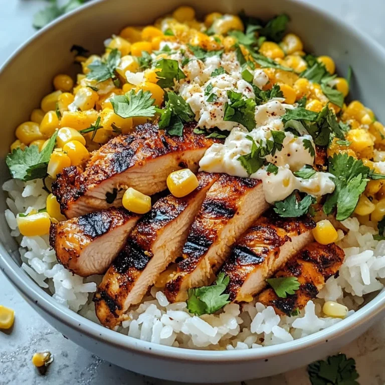 Street Corn Chicken Rice Bowl