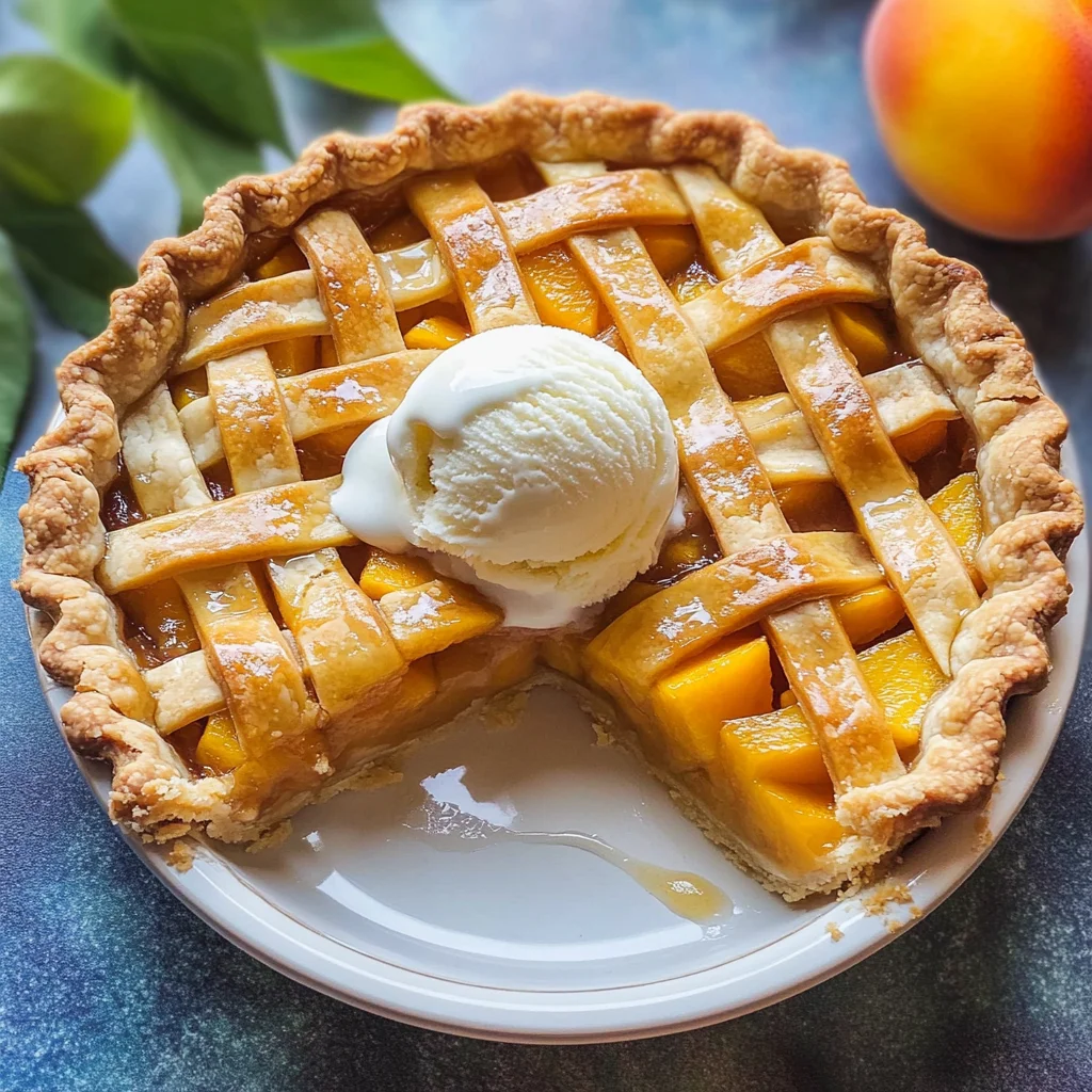 The Best Peach Pie