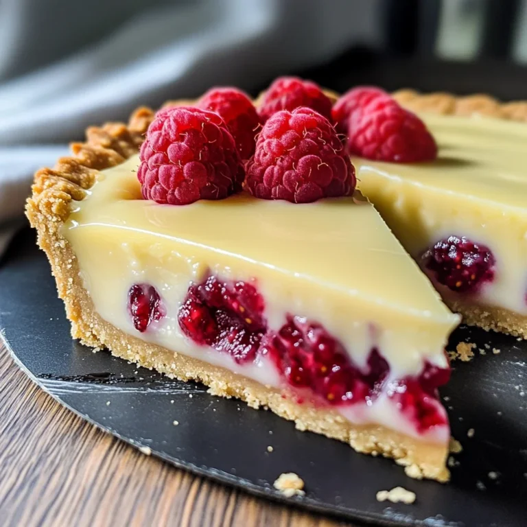 White Chocolate Raspberry Tart