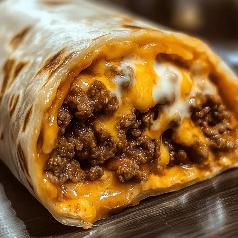 Cheesy Beef Taco Burritos