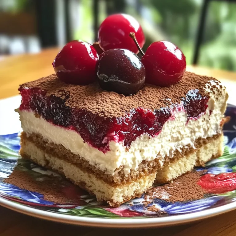 Cherry Amaretto Tiramisu Dessert: A Decadent Twist on a Classic Italian Treat