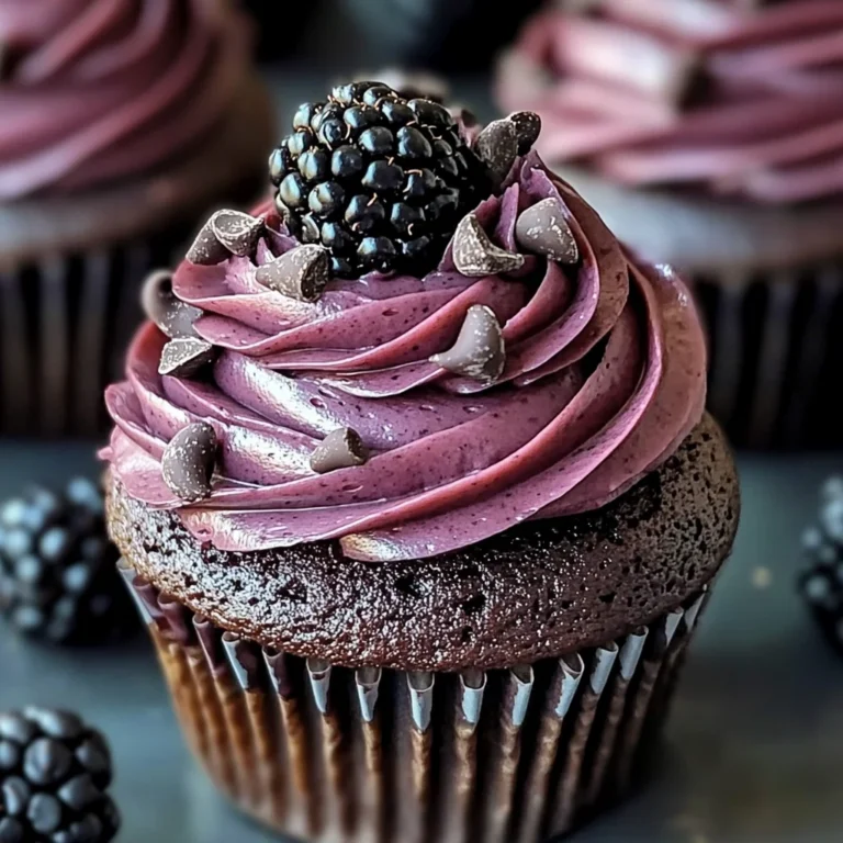Dark Chocolate Blackberry Cupcakes: Indulge in a Decadent Dessert Delight