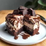 Delicious Brownie Ice Cream Cake
