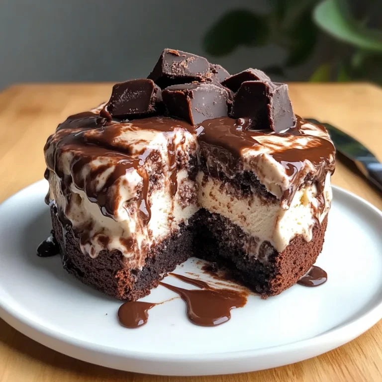 Delicious Brownie Ice Cream Cake