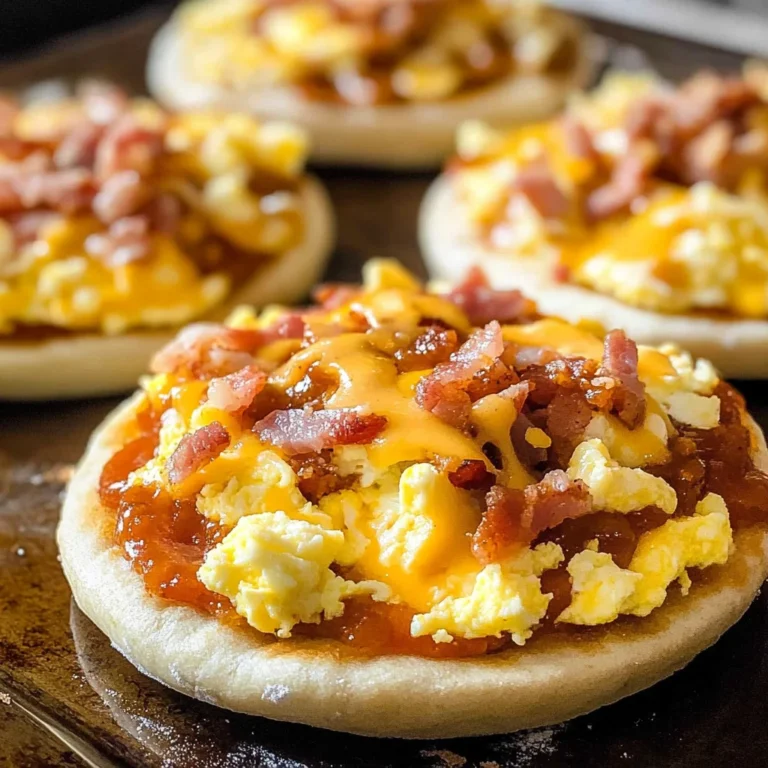 English Muffin Breakfast Pizzas