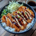 Japanese Katsu Bowls with Tonkatsu Sauce
