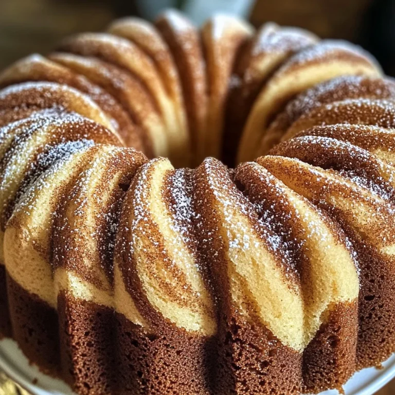 Moist Cinnamon Swirl Bundt Cake Recipe