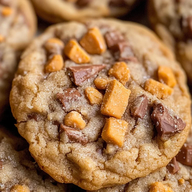 Peanut Butter Butterfinger Cookies