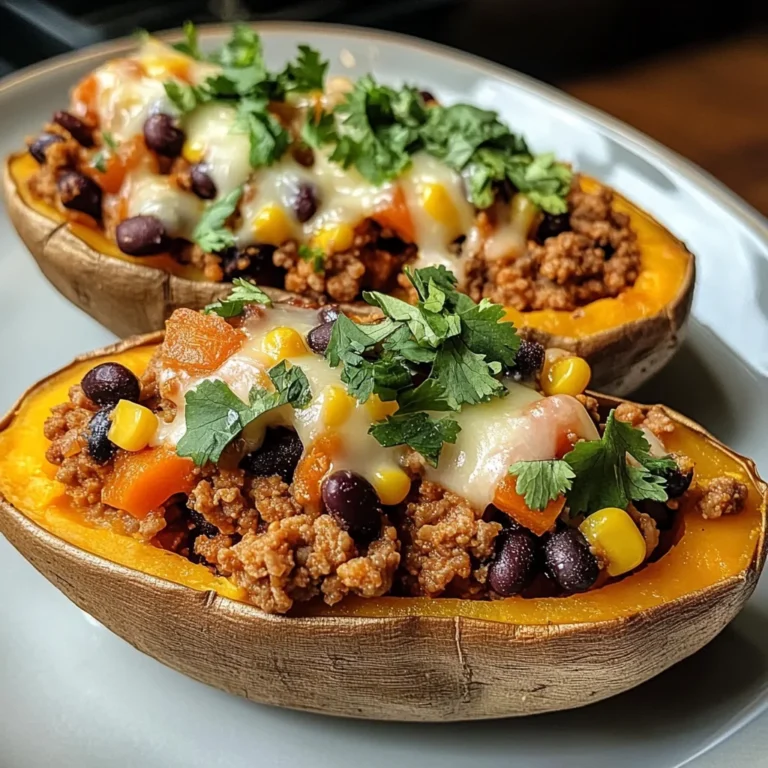 Stuffed Sweet Potatoes with Spiced Turkey and Black Beans
