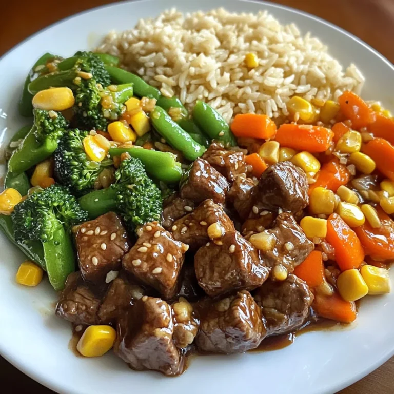 Beef Stir-Fry with Vegetables and Fried Rice