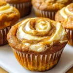 Best Swirled Pumpkin Cream Cheese Muffins