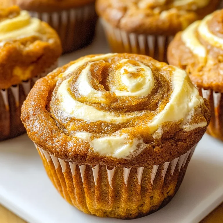Best Swirled Pumpkin Cream Cheese Muffins