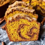 Cinnamon Swirl Pumpkin Bread Mini Loaves