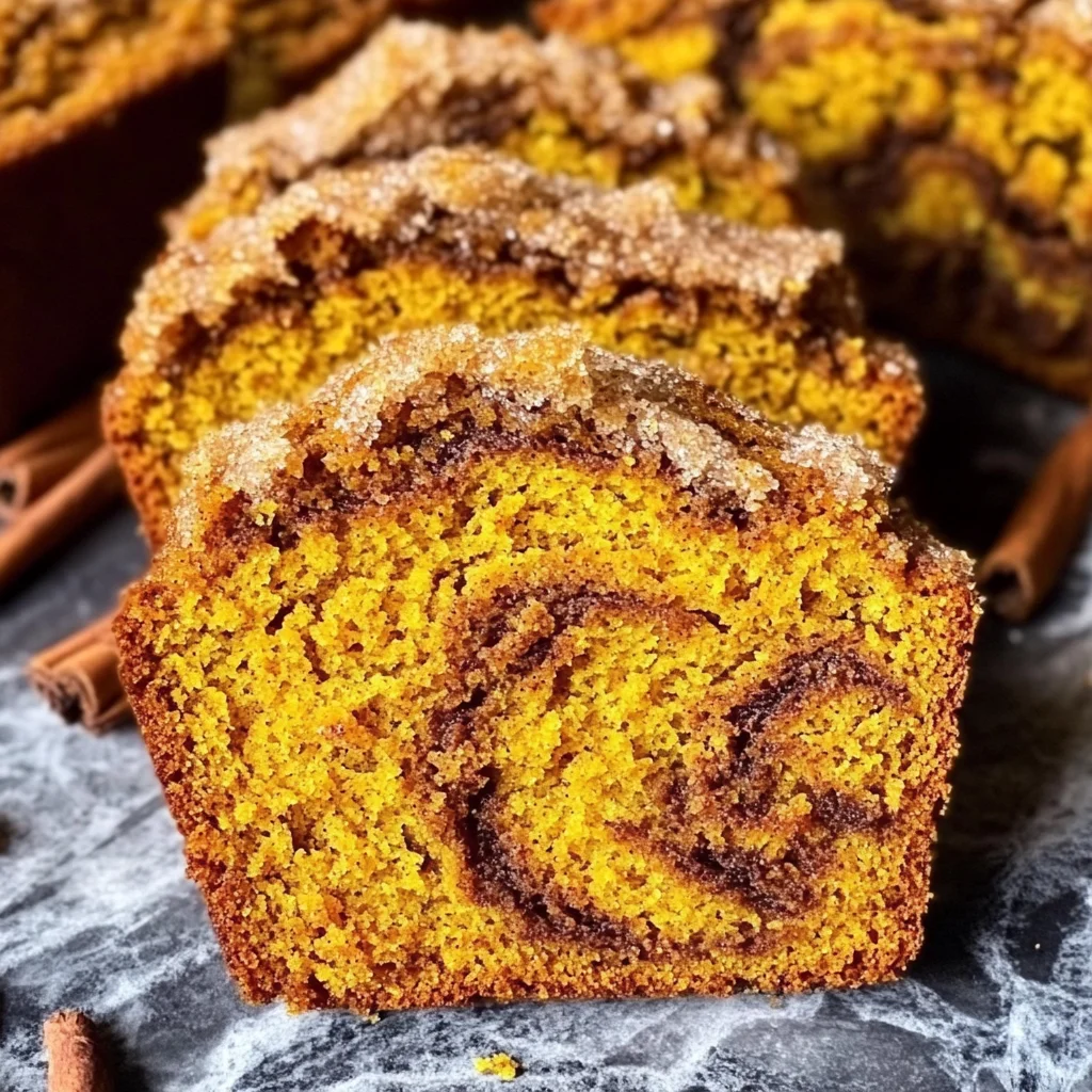 Cinnamon Swirl Pumpkin Bread Mini Loaves