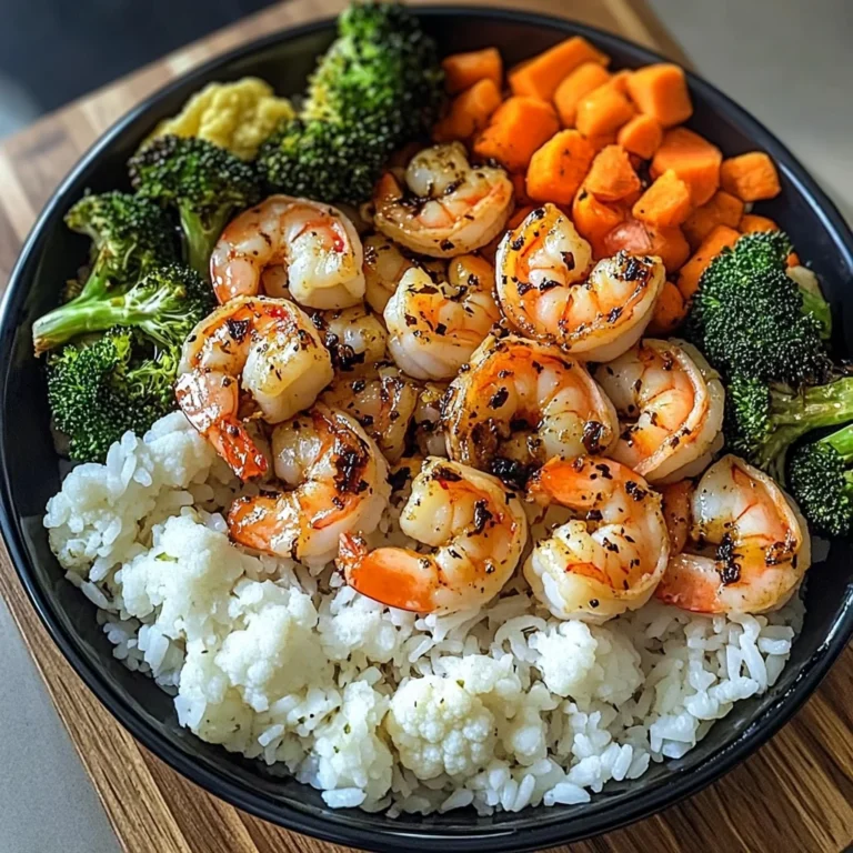 Garlic Butter Shrimp with Steamed Rice & Mixed Vegetables