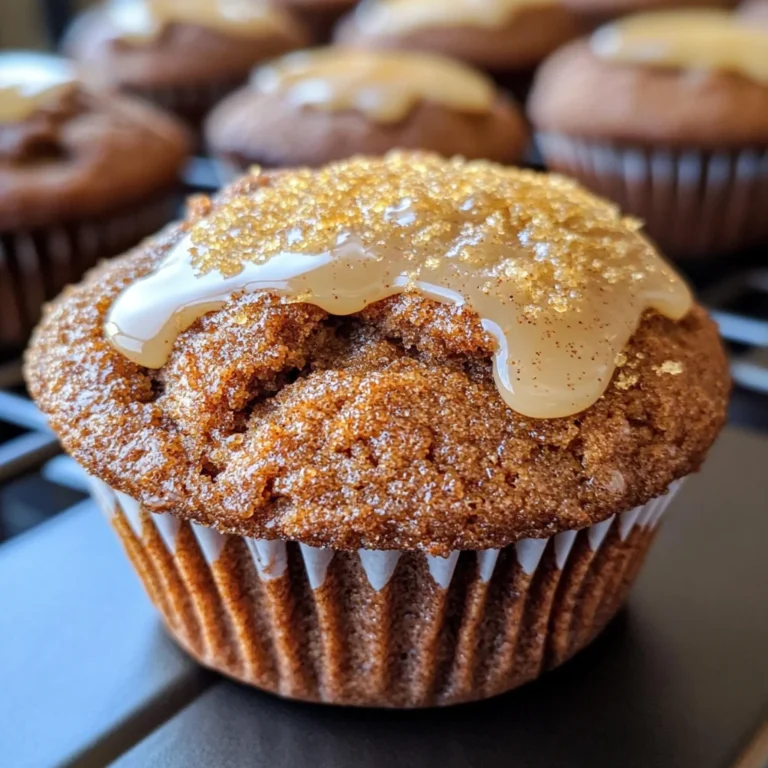 Glazed Gingerbread Muffins