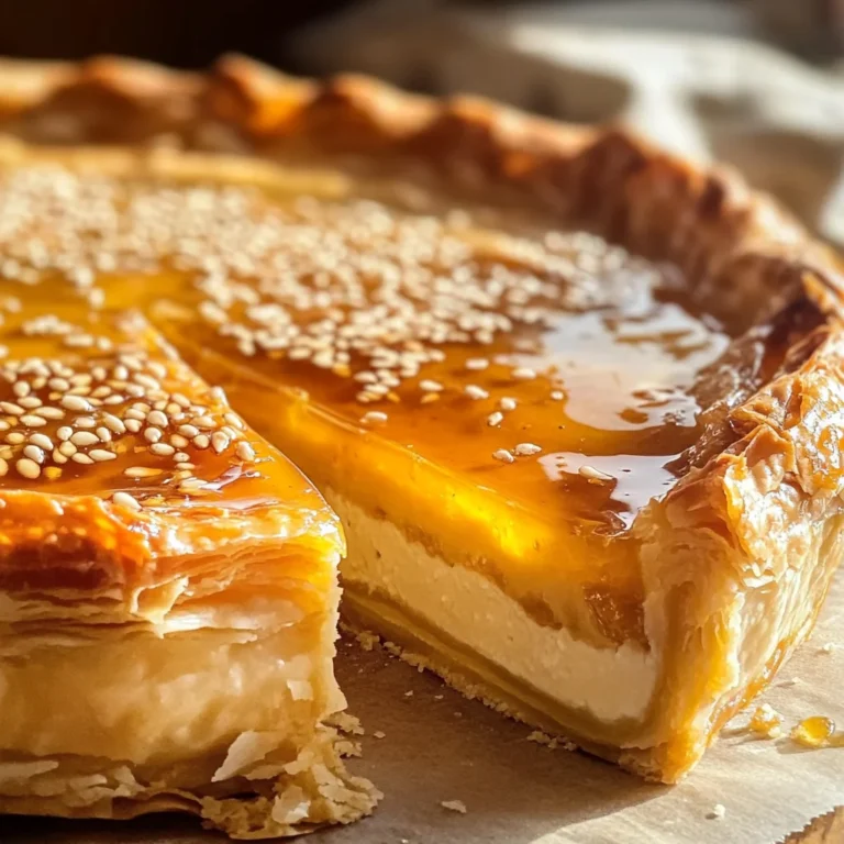 Golden Greek Honey Pie (Melopita)