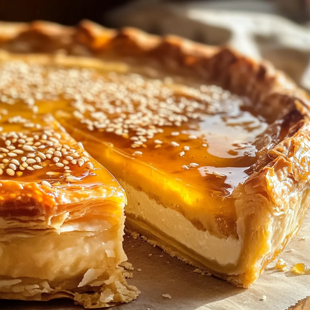 Golden Greek Honey Pie (Melopita)