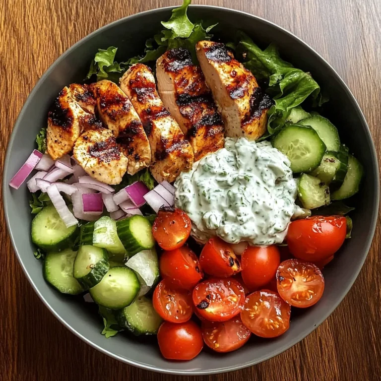 Greek Chicken Power Bowl with Tzatziki Sauce