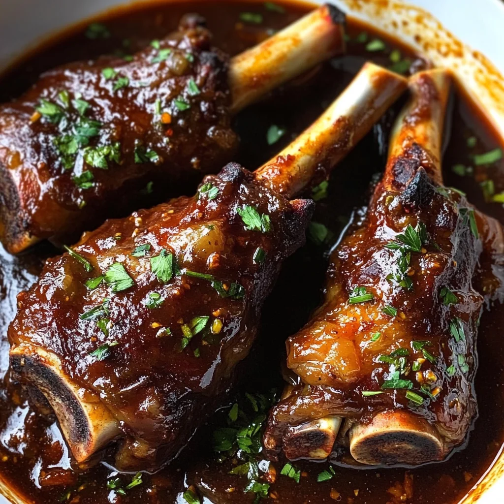 Luxurious Red Wine Lamb Shanks Recipe