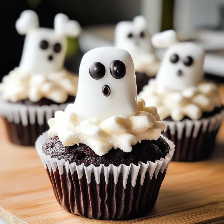 Marshmallow Ghost Cupcakes