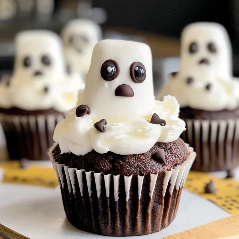 Marshmallow Ghost Cupcakes