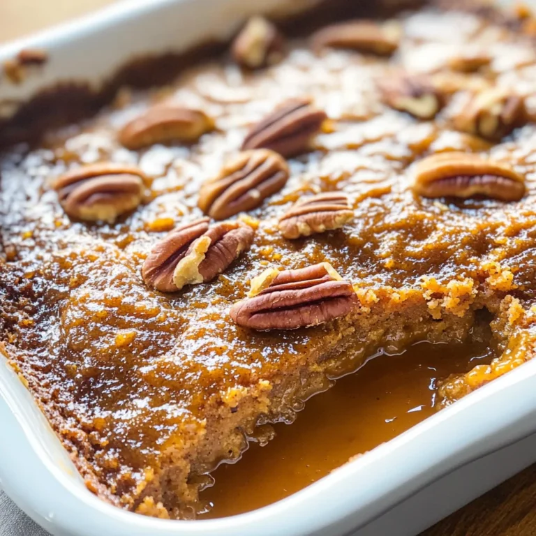 Pumpkin Pecan Cobbler