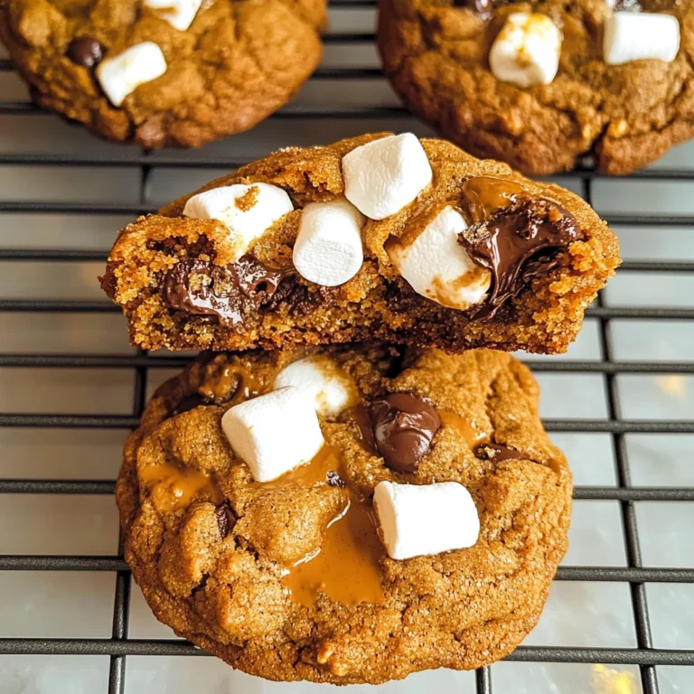 Pumpkin S'mores Cookies