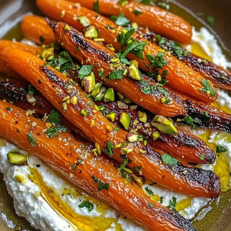 Roasted Carrots with Whipped Ricotta and Hot Honey