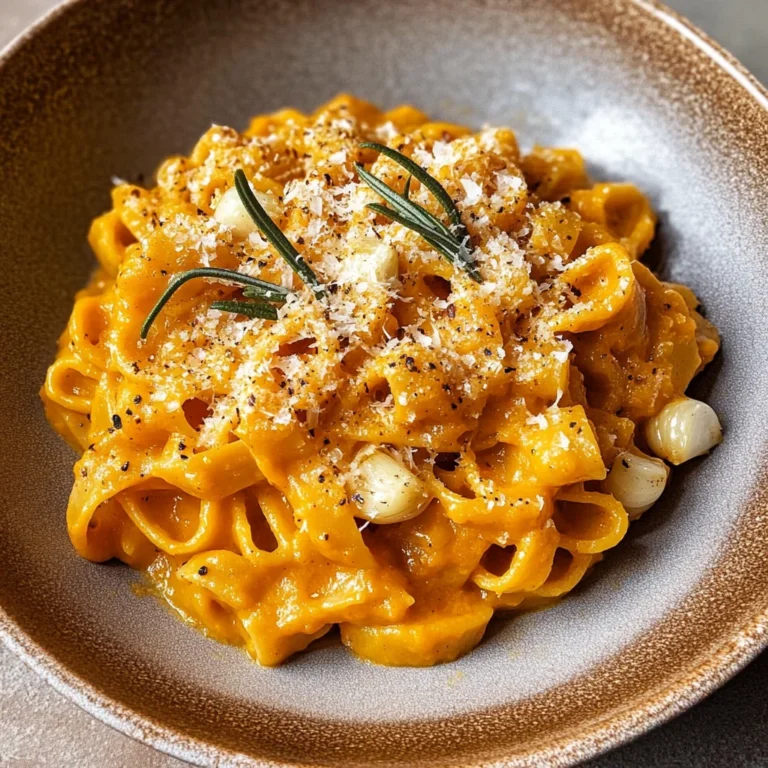 Roasted Pumpkin and Garlic Pasta