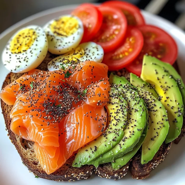 Smoked Salmon & Avocado Toast Power Plate